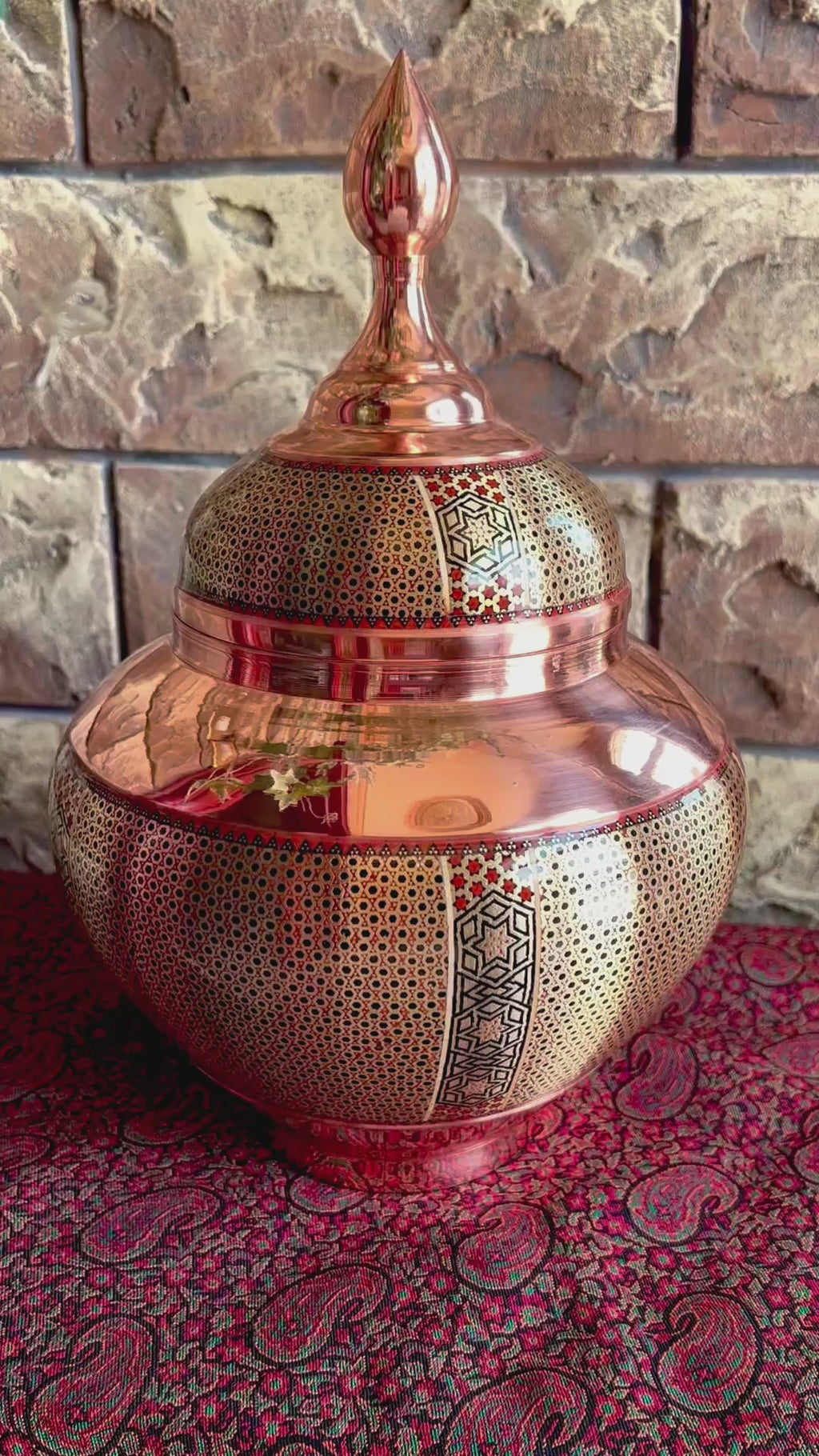 Candy Bowl Copper - Khatam Design