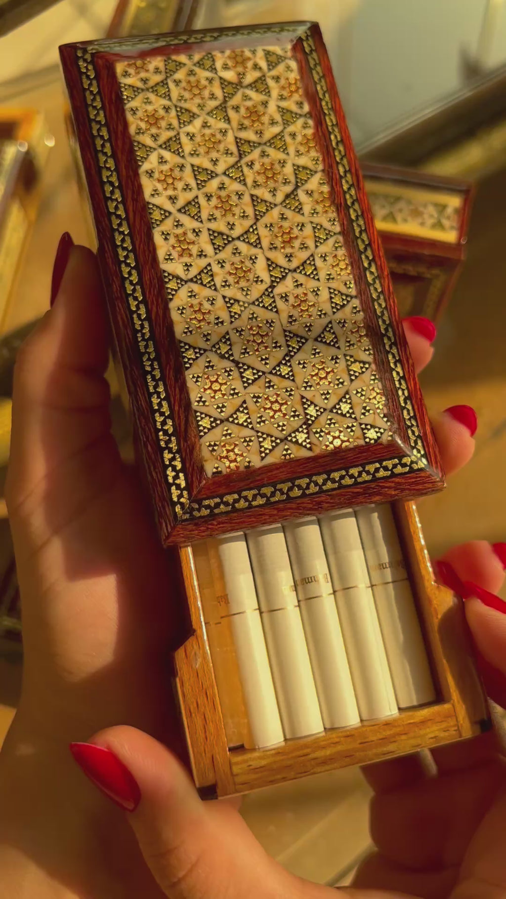 Cigarette Box Khatam Design