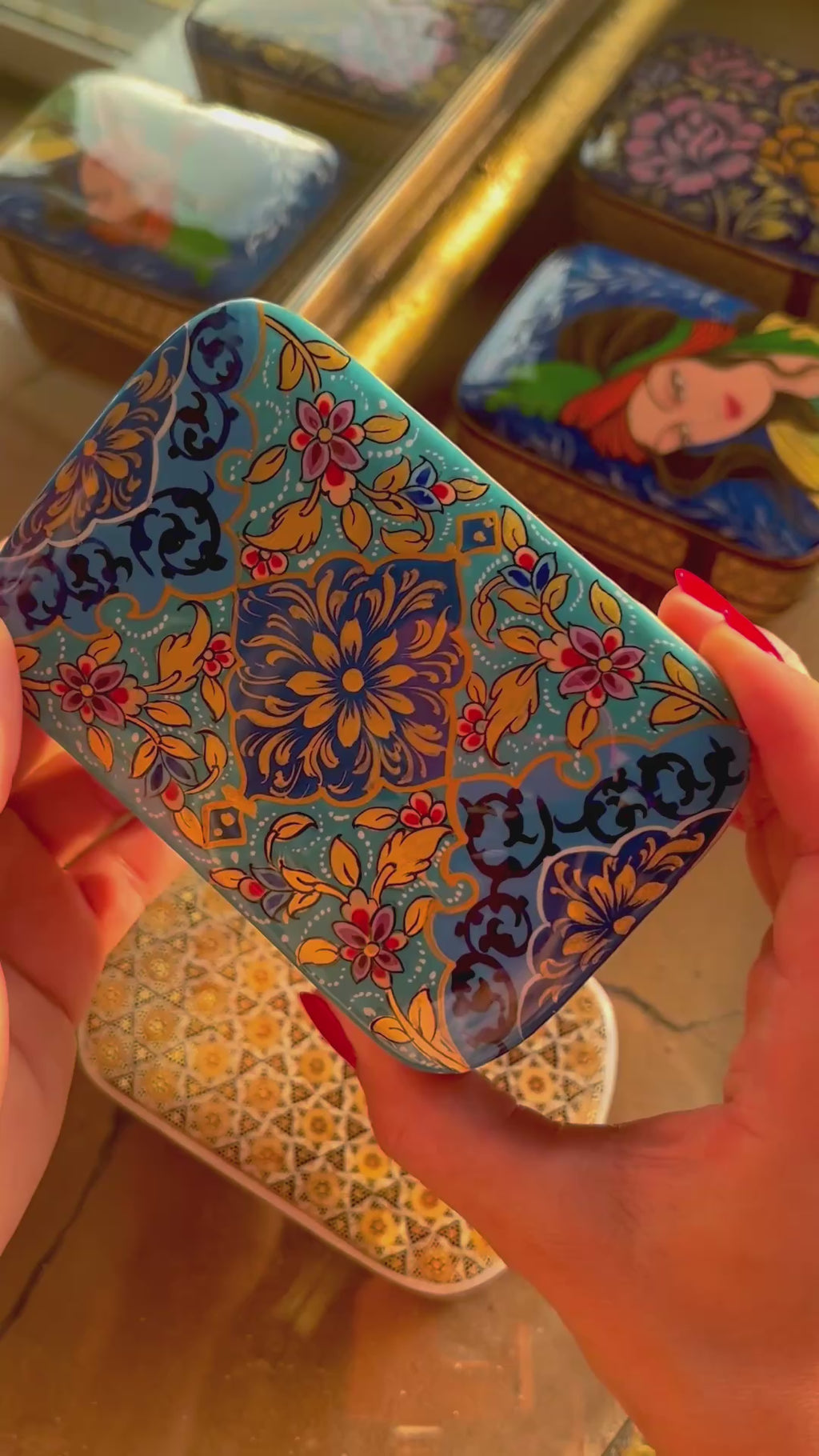 Sliding Playing Card Holder Painted