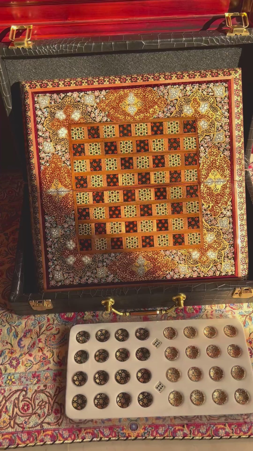 Chess Board - Size 30 - Beechwood Interior 3